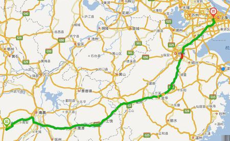 湖南出发开车到上海的路线怎么走需要多少时间沿途路过哪些省份？南京市雨花区收费站