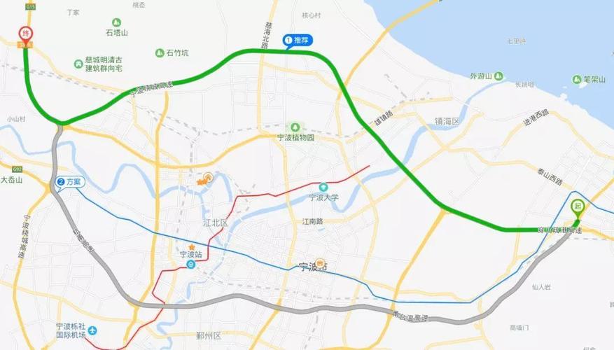 宁波绕城高速一圈多少公里？镇海骆驼的收费站