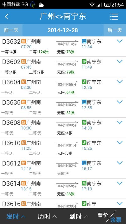 高铁南宁东站到南宁北站多少钱?南宁高铁票收费标准-图3 高铁南宁东站到南宁北站多少钱?南宁高铁票收费标准-图3