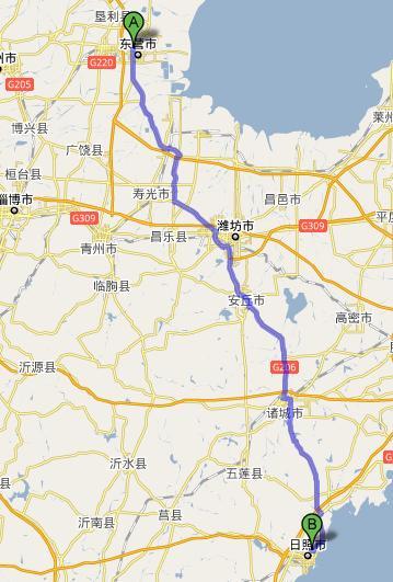 东营到日照具体多少公里啊(自己开车)走哪条路线? 有哪些收费站?具体花费多少钱？日照到潍坊高速收费