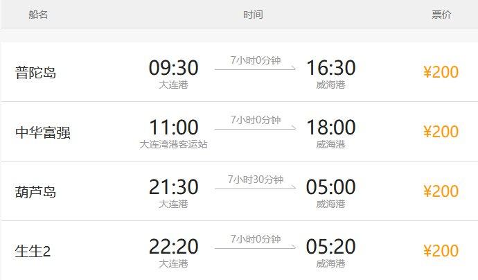 大连到威海轮渡摩托车怎么收费?威海港汽车怎么收费的-图2 大连到威海轮渡摩托车怎么收费?威海港汽车怎么收费的-图2