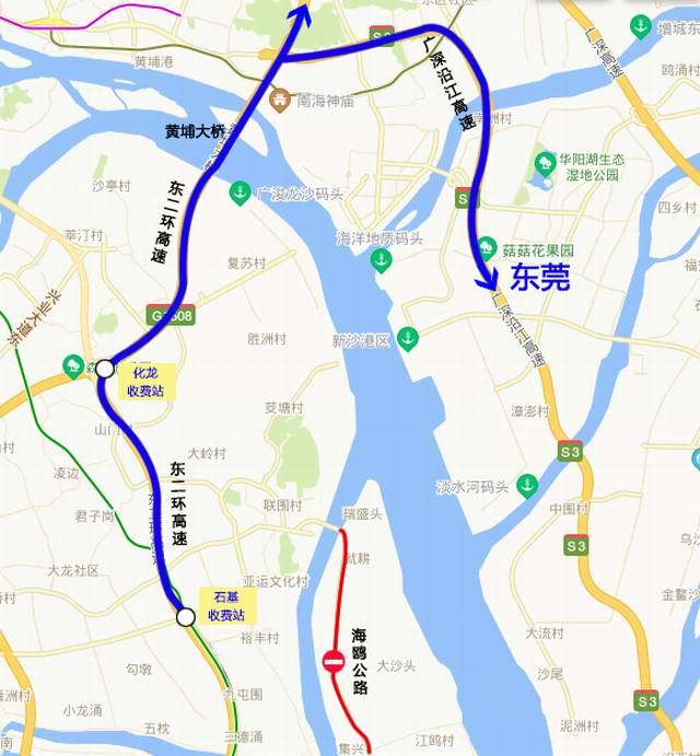 广深沿江高速什么时候通车?深圳段经过哪些路段?有几个收费站?广深高速的收费站-图2 广深沿江高速什么时候通车?深圳段经过哪些路段?有几个收费站?广深高速的收费站-图2
