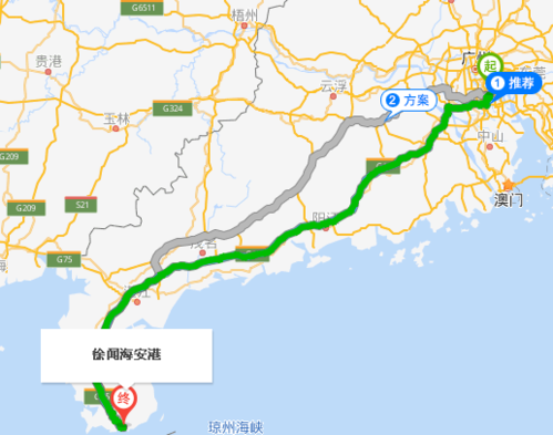 遂溪到徐闻高速路线?广州到徐闻高速收费-图2 遂溪到徐闻高速路线?广州到徐闻高速收费-图2