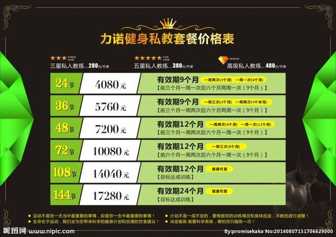 健身教练一节课学费多少？健身收费系统