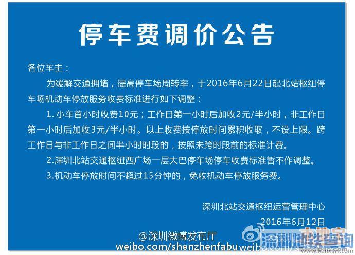 深圳北站停车费一天多少封顶?深圳北站停车收费吗-图2 深圳北站停车费一天多少封顶?深圳北站停车收费吗-图2