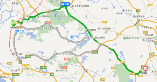 大岭山镇到塘厦镇多远?塘厦到大岭山高速收费