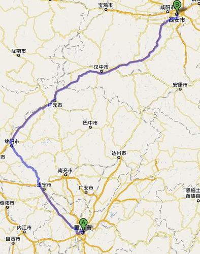 仪陇县到重庆的路线？南充市高坪收费站地图