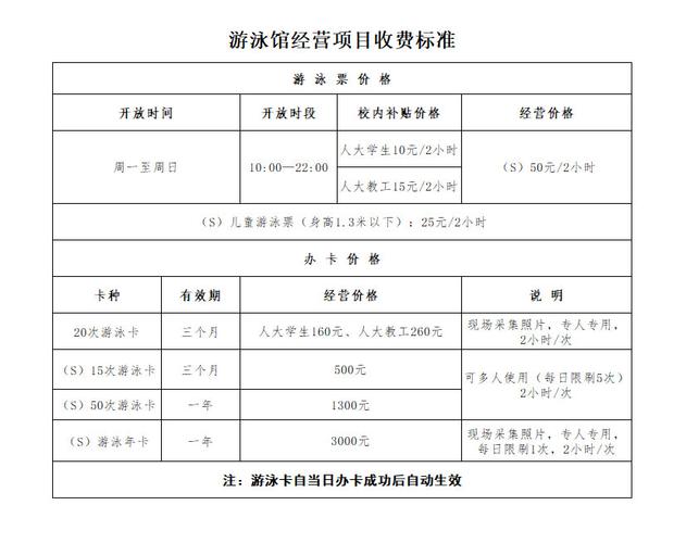 游泳怎么收费呢?人民大学游泳馆收费-图3 游泳怎么收费呢?人民大学游泳馆收费-图3