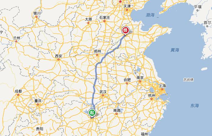 长沙到济南多少公里？济南到长沙高速收费