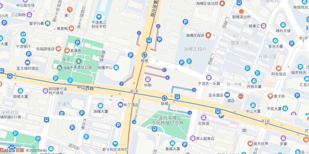 宁波恒隆中心在鼓楼地铁站的哪个出口？宁波恒隆中心停车收费