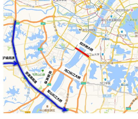武汉三环线可以直接上京珠高速吗?从哪里可以上？怎么能到武昌收费站