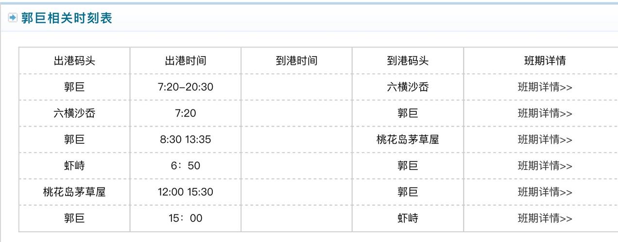 舟山定海轮渡码头时刻表和票价?舟山轮渡码头收费-图3 舟山定海轮渡码头时刻表和票价?舟山轮渡码头收费-图3