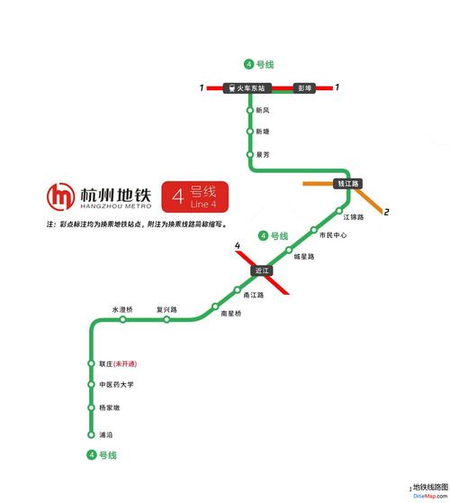 杭州地铁4号线站点有哪些?杭州 地铁 4 收费-图2 杭州地铁4号线站点有哪些?杭州 地铁 4 收费-图2