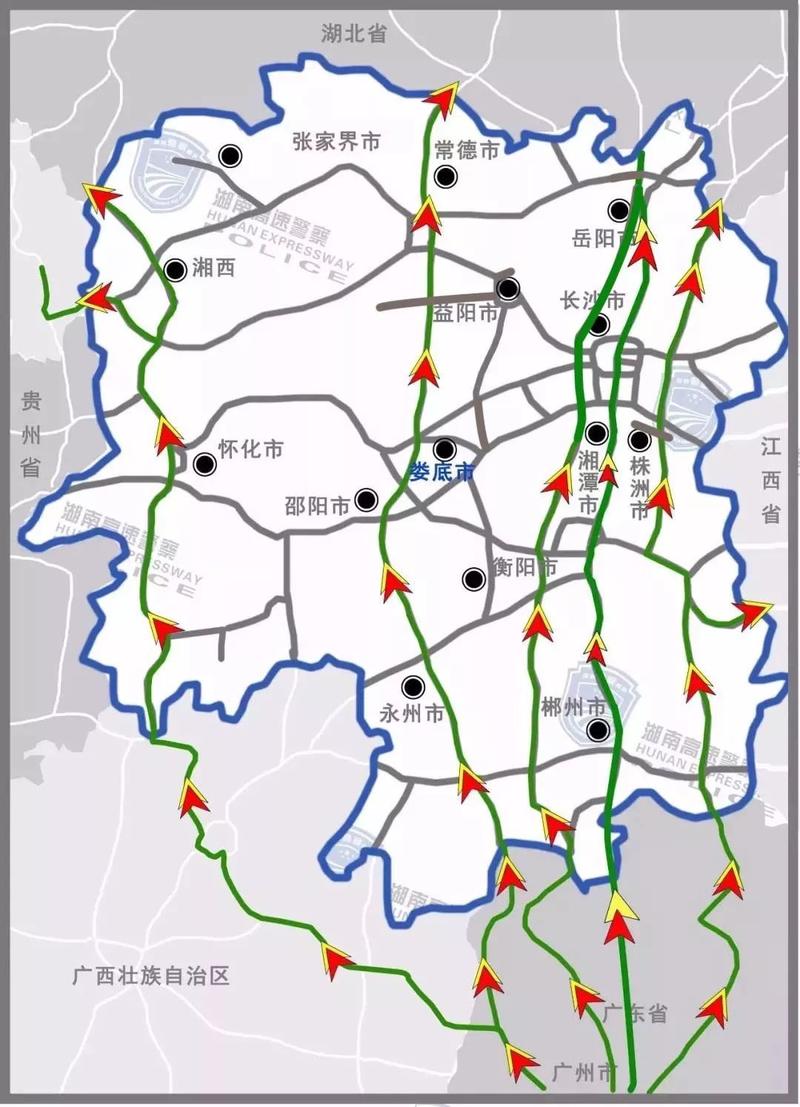 包茂高速湖南有哪些服务区？娄底双江收费站的地图