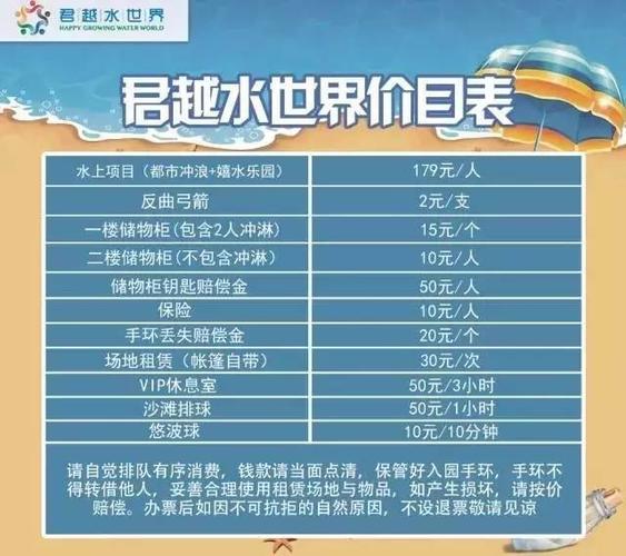 国家规定一方水多少钱？热高水世界换衣服收费