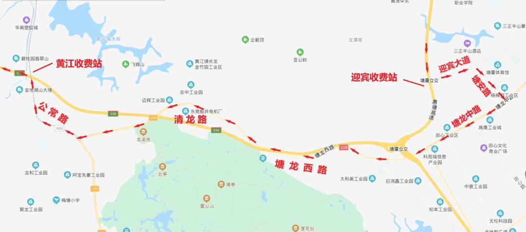 莞深高速有哪些出口?松山湖大朗收费站地图-图3 莞深高速有哪些出口?松山湖大朗收费站地图-图3