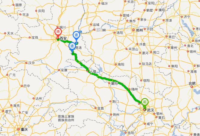 湖北省和陕西省的地方距离？武汉到陕西的收费站-图3