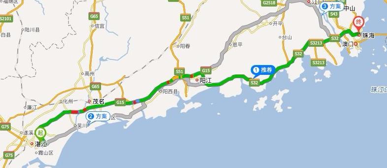 珠海到湛江怎么走？珠海到湛江高速收费