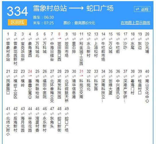 深圳334公交车途经哪些站?民康花园停车收费-图2 深圳334公交车途经哪些站?民康花园停车收费-图2