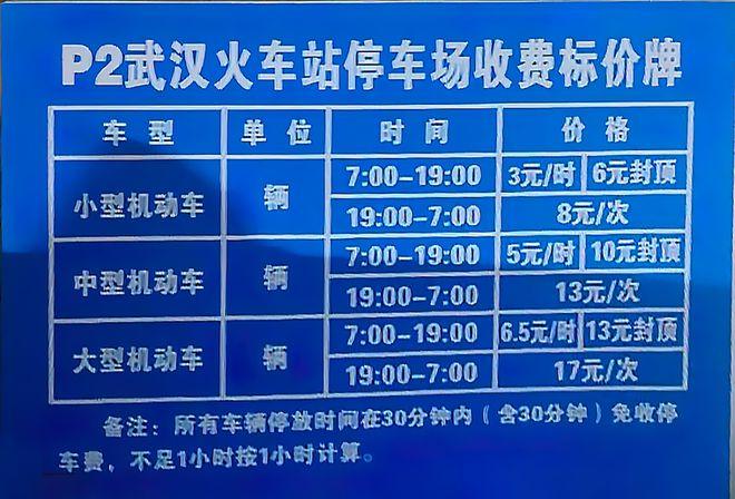 武汉火车站停车收费标准？高铁武汉站停车场怎么收费