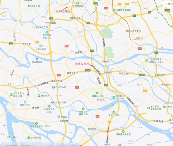 佛山有多少个高速口?顺德收费站地图-图3 佛山有多少个高速口?顺德收费站地图-图3