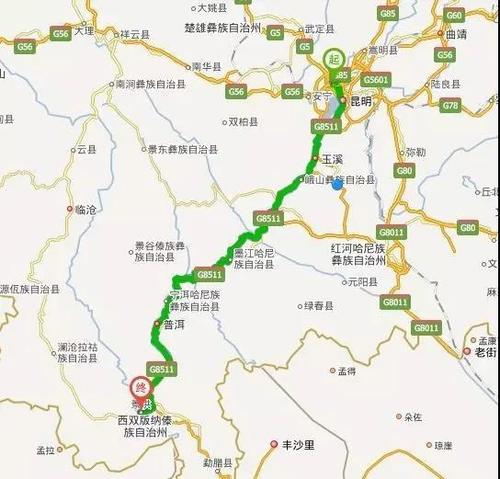 西双版纳到玉溪途经哪些县?玉溪到景洪高速收费-图3 西双版纳到玉溪途经哪些县?玉溪到景洪高速收费-图3