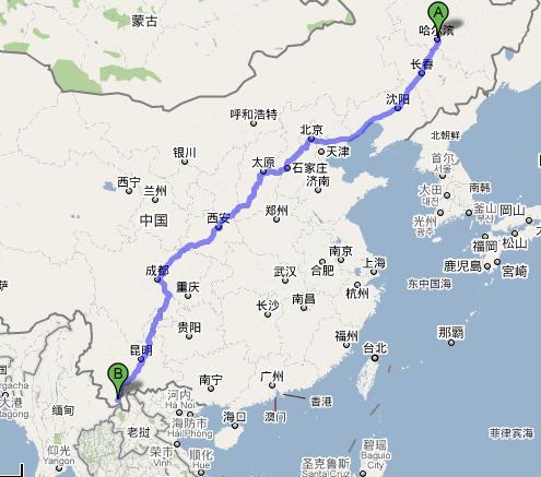 哈尔滨到西双版纳自驾路线?华地停车收费吗-图1 哈尔滨到西双版纳自驾路线?华地停车收费吗-图1