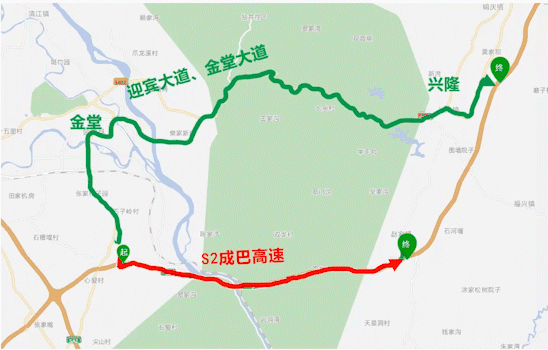 s2成巴高速依次有哪些出口？金堂县高速收费站