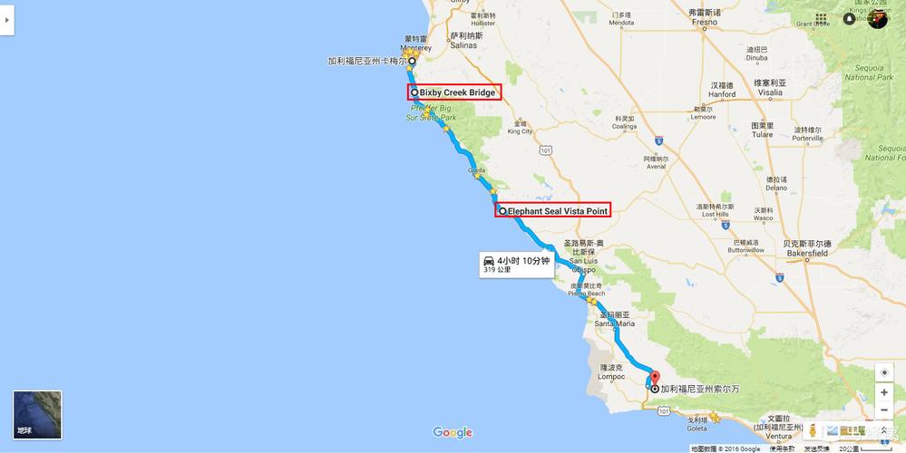 旧金山到洛杉矶自驾1号公路多少公里?洛杉矶 高速收费-图1 旧金山到洛杉矶自驾1号公路多少公里?洛杉矶 高速收费-图1