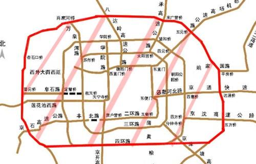 北京西五环至东五环直线距离多少?京开高速收费站到五环-图3 北京西五环至东五环直线距离多少?京开高速收费站到五环-图3