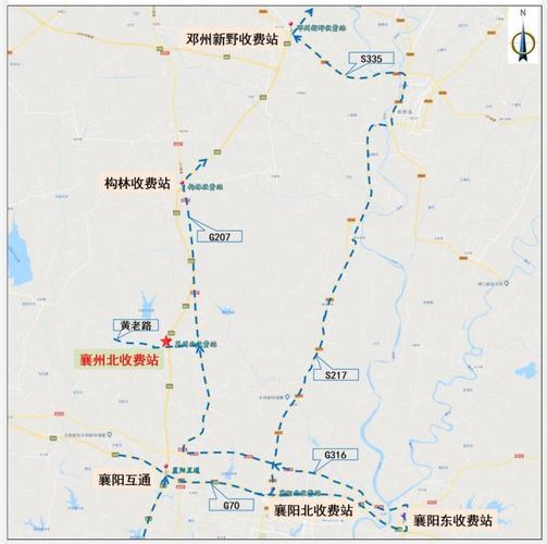 邓州市到襄阳东站高速多少过路费？邓州市高速收费站图片