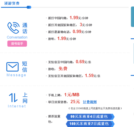 泰国漫游资费标准?电信号码拨打泰国收费标准-图3 泰国漫游资费标准?电信号码拨打泰国收费标准-图3