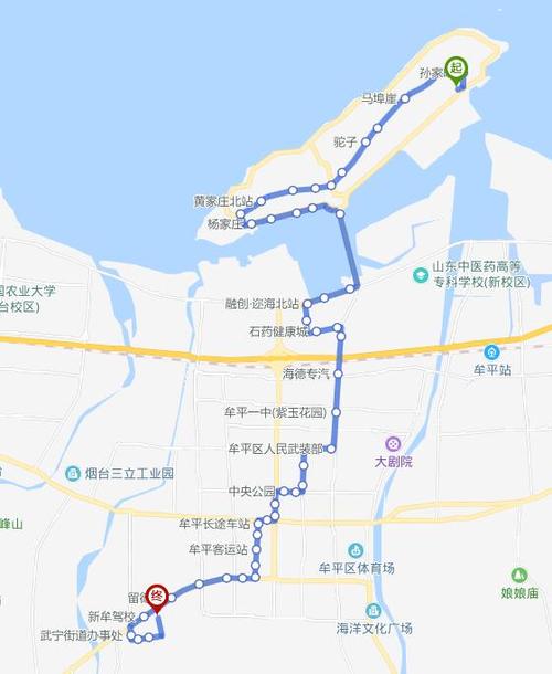 烟台十七路公交到不到养马岛？烟台17路公交车收费