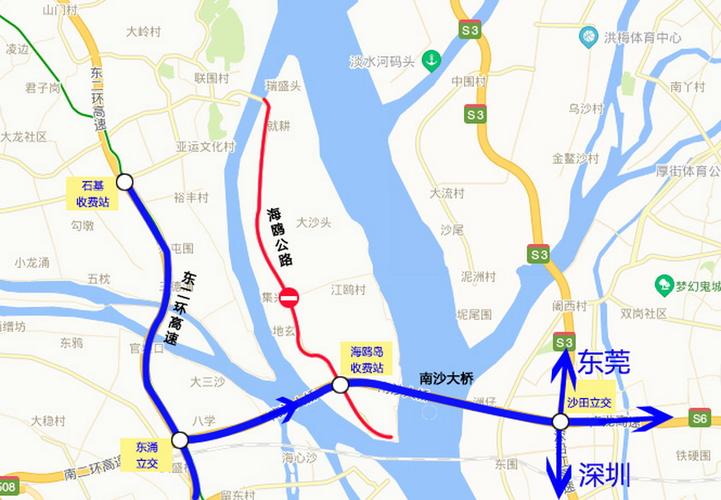 虎门镇有几条高速入出口?出入口名字叫什么?南沙收费站属于虎门嘛-图3 虎门镇有几条高速入出口?出入口名字叫什么?南沙收费站属于虎门嘛-图3