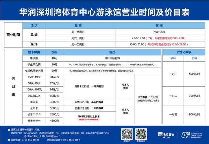 深圳体育馆游泳池费用？深圳游泳池收费标准