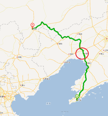 盘錦北到大洼区华锦路多少公里？盘锦北高速收费口电话