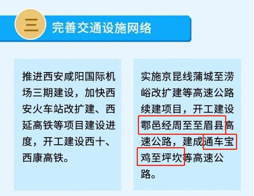 2021宝鸡重大建设项目?关中环线收费吗-图2 2021宝鸡重大建设项目?关中环线收费吗-图2