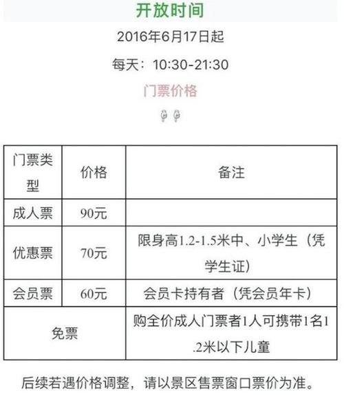 乐和乐都可不可买当天的票?永川乐和乐都收费项目-图2 乐和乐都可不可买当天的票?永川乐和乐都收费项目-图2