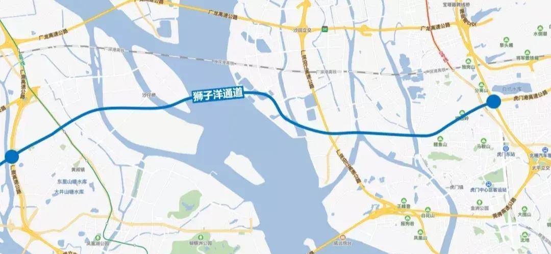 沙田狮子洋通道有哪几个出入口?虎门大桥收费站-图1 沙田狮子洋通道有哪几个出入口?虎门大桥收费站-图1