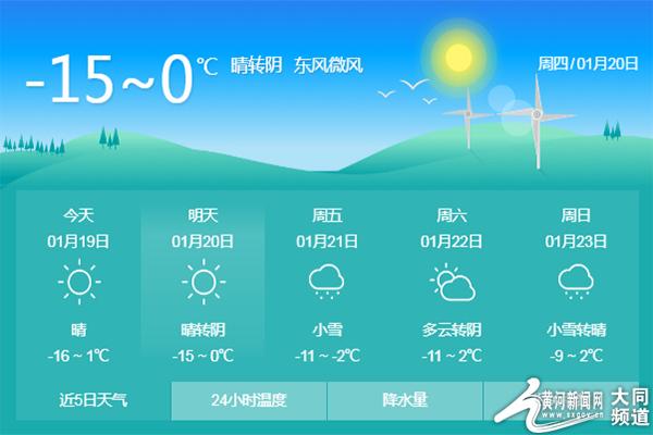 大同连续降雪会停课吗？大同今日天气情况