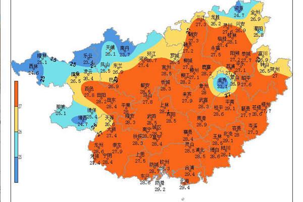 广西一年四季的气候？广西6月天气情况