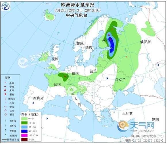 东亚和欧洲对比8月欧洲的天气情况-图3 东亚和欧洲对比8月欧洲的天气情况-图3