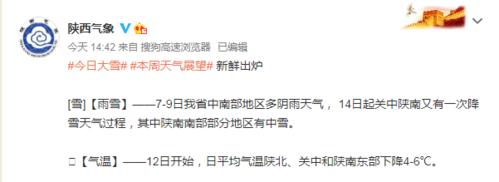 陕西今明有中到大雪吗?明天西安天气情况-图3 陕西今明有中到大雪吗?明天西安天气情况-图3