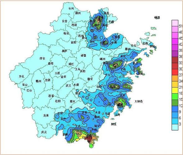 浙江全年各月降雨量?浙江一年四季天气情况-图3 浙江全年各月降雨量?浙江一年四季天气情况-图3