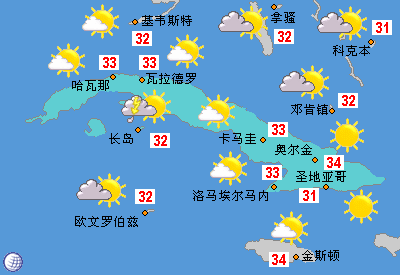 古巴的冬季气温是多少?古巴天气情况-图2 古巴的冬季气温是多少?古巴天气情况-图2
