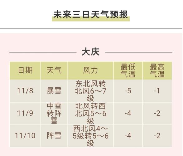 大庆暴雪级应急响应学校停课吗?大庆明天天气情况-图3 大庆暴雪级应急响应学校停课吗?大庆明天天气情况-图3