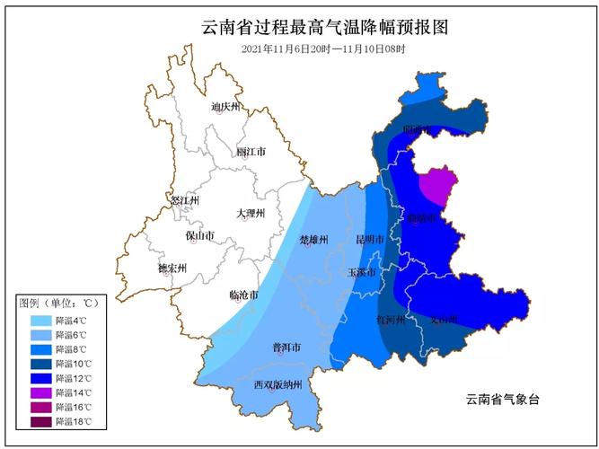 云南一年温度变化？云南现在的天气情况