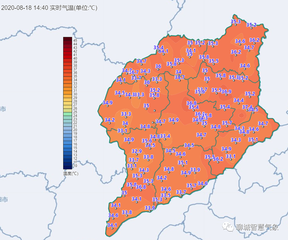 今天聊城雨量分布如何？聊城明天的天气情况