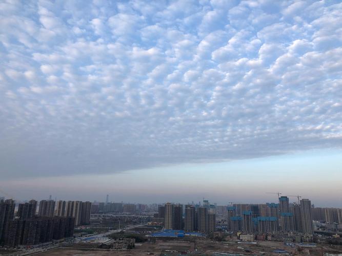 傍晚出现鱼鳞状的白云是什么天气?傍晚天气情况-图3 傍晚出现鱼鳞状的白云是什么天气?傍晚天气情况-图3