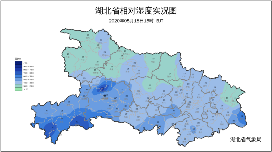 湖北地区湿度范围？湖北天气情况湿度情况